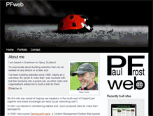 Tablet Screenshot of pfweb.co.uk